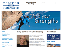 Tablet Screenshot of centerforstrengths.com